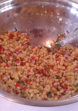 A picture of Corn summer salad.