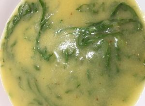 Foto de Sopa de fubá com couve