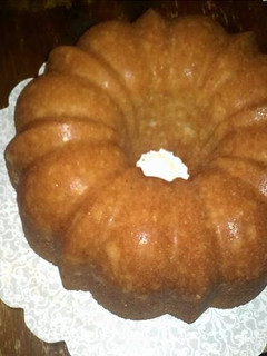 A picture of banana pound cake.