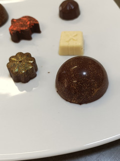 Una foto de Bombones de chocolate rellenos de vino