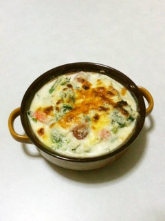 A picture of Vegetables au Gratin with Okara Béchamel Sauce.