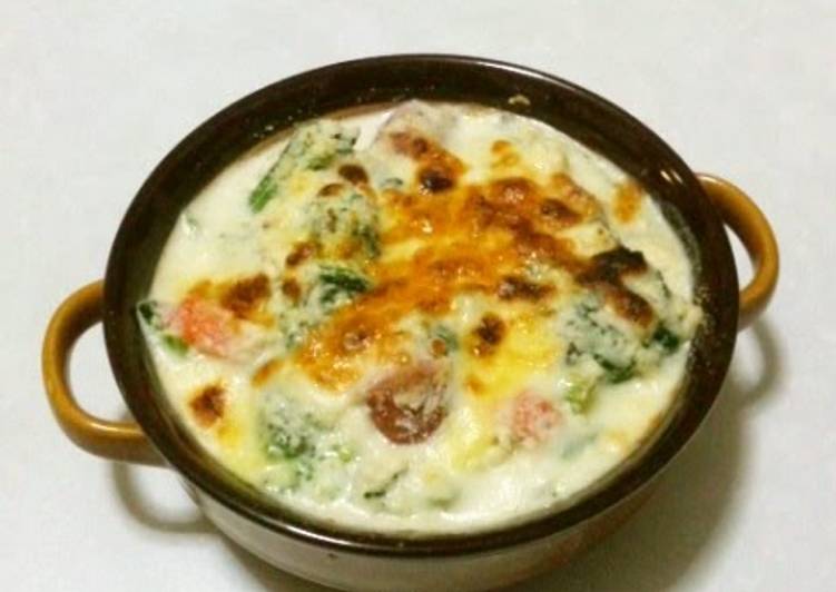 Recipe of Quick Vegetables au Gratin with Okara Béchamel Sauce