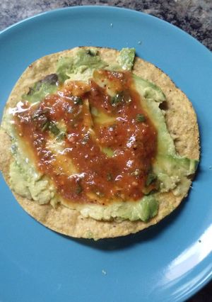 A picture of Snack time tostada.