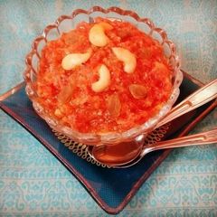 A picture of Gajar ka halwa.