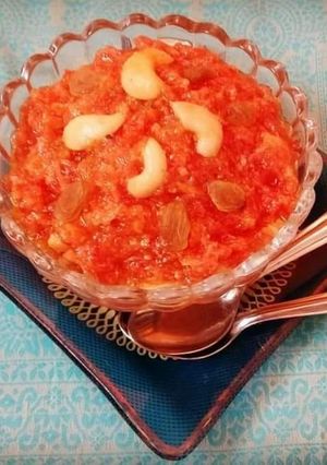 A picture of Gajar ka halwa.