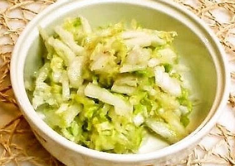 Recipe of Super Quick Homemade Quick-Pickled Chinese Cabbage- Namul Style
