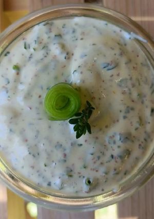 Une photo de 🌱 Sauce mousseline aux herbes