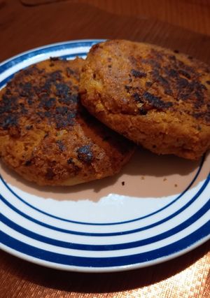 Una foto de Hamburguesa vegana de soya