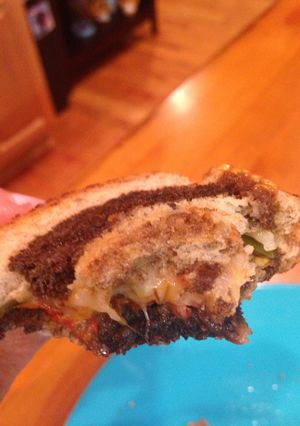 A picture of Tomatopeno & Cheese Grilled Sandwich.