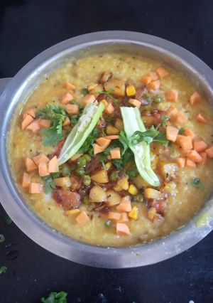 A picture of Healthy and Paushtik khichdi.