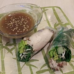 A picture of Mandarin Chicken Spring Rolls.