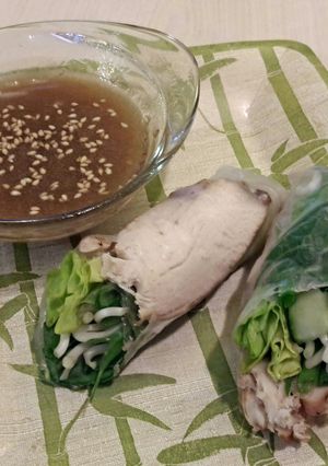 A picture of Mandarin Chicken Spring Rolls.