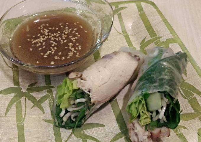 Simple Way to Prepare Ultimate Mandarin Chicken Spring Rolls