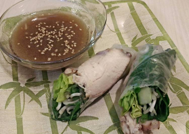 Easiest Way to Prepare Super Quick Homemade Mandarin Chicken Spring Rolls