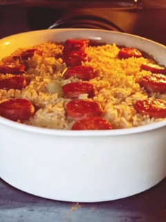 Foto de Arroz de Frango no forno