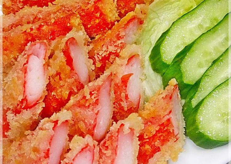 Steps to Make Homemade Deep-Fried Crab Sticks - An Easy Side Dish for Bentos
