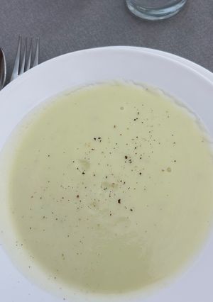 Una foto de Crema calabacín Thermomix