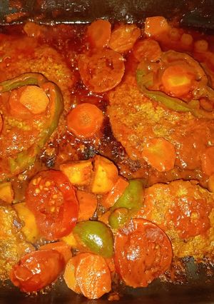 عکسی از دستور همبرگر با سبزیجات