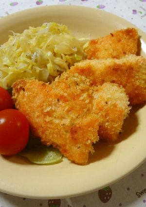 A picture of Seasoned Pan-Fried Salmon with Panko.