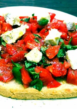 Una foto de Bruschettone queso brie