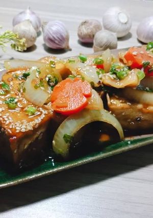 Hình của món ĐẬU HỦ XÀO RAU CỦ SỐT TERIYAKI (Teriyaki tofu to yasai).
