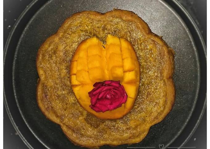 Recipe of Quick Eggless Mango Cake