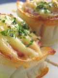 Baked Ham and Chikuwa Mayonnaise Rolls (Pack in your Bento)