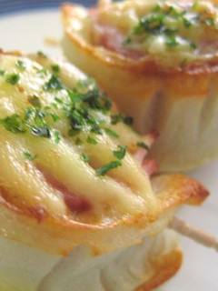 A picture of Baked Ham and Chikuwa Mayonnaise Rolls (Pack in your Bento).