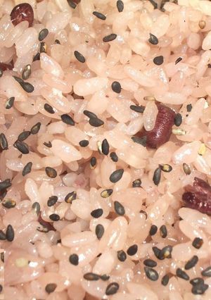 A picture of Made in a Pressure Cooker, No Prep Required, Professional Grade Sekihan in 15 Minutes.