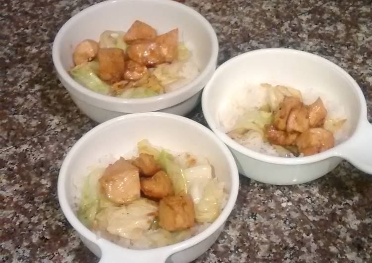 Recipe of Super Quick Homemade Teriyaki chicken rice bowl