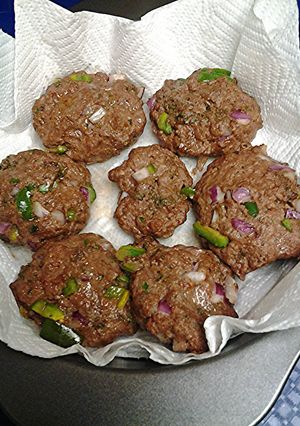 A picture of MediterraneanInspired patties.