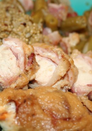 A picture of Super Easy Bacon-wrapped Chicken Cordon Bleu.