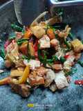 Ikan asin Cabai ijo