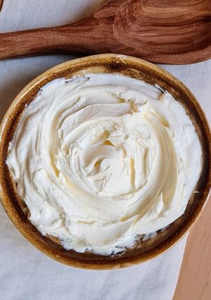 Una foto de Queso Mascarpone casero sin termómetro 😉 2 ingredientes