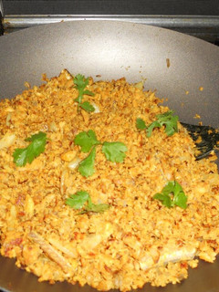 A picture of Shark fish scramble / sura puttu.