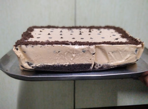 A picture of Coffee Ice cream Cake.