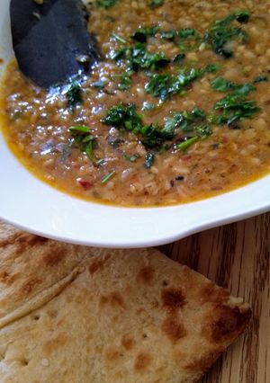 A picture of Mash daal with gravy..... Yumm.