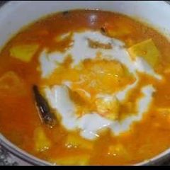 A picture of Malai Paneer (creamy cottage cheese gravy).