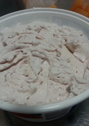 A picture of Preacher's fruit dip.