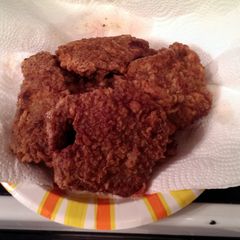 Fried Venison Loin (fried backstrap) A picture of Fried Venison Loin (fried backstrap).