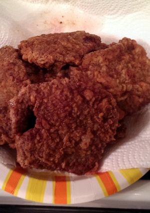 A picture of Fried Venison Loin (fried backstrap).