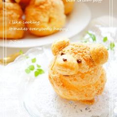 A picture of Crispy Bear Cream Puffs.