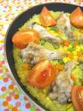 Paella in a Frying Pan