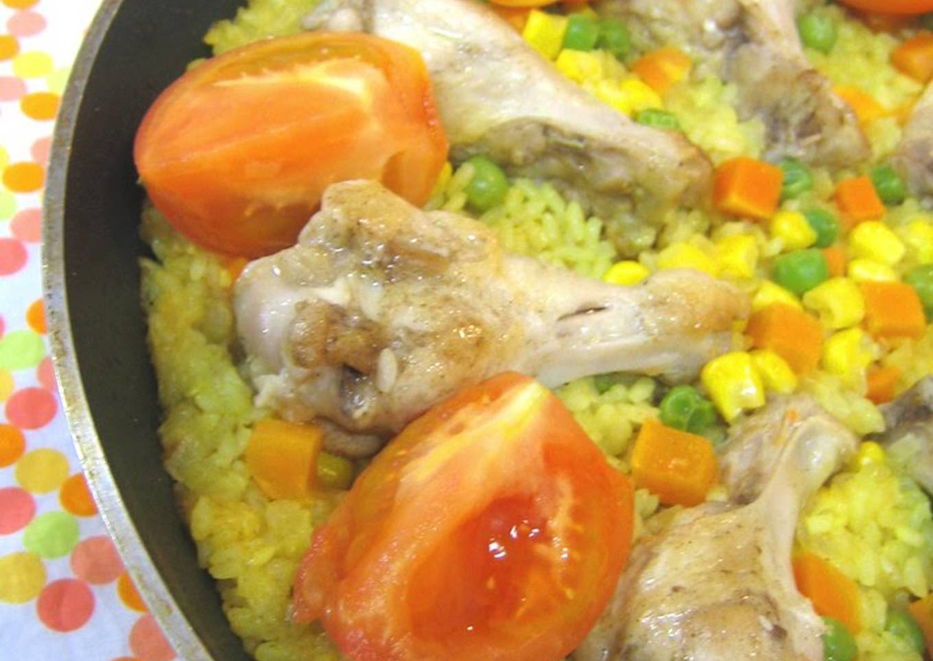 Paella in a Frying Pan