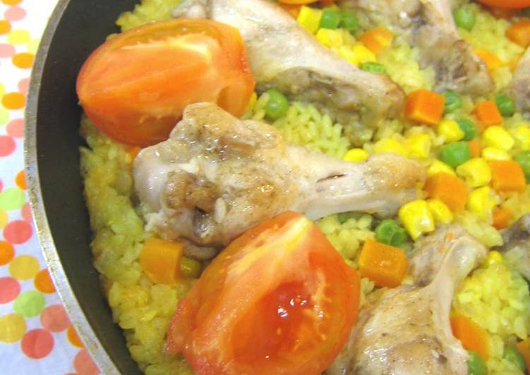 Recipe of Homemade Paella in a Frying Pan