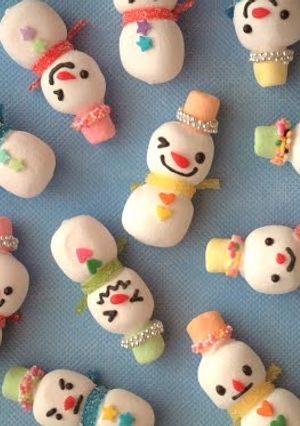 A picture of Marshmallow Snowmen.