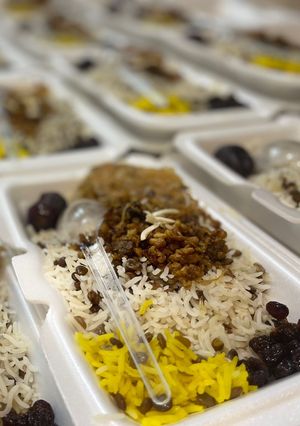 عکسی از دستور عدس پلو نذری