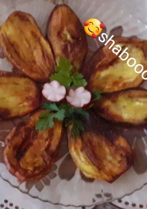 عکسی از دستور بادمجون سرخ کرده شب بو🥰🥰😋😋
