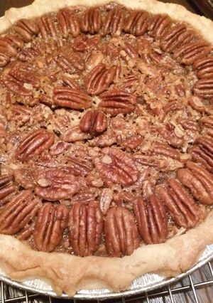A picture of Bourbon Pecan Pie.
