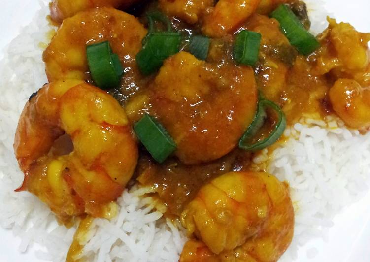 Steps to Prepare Quick Curry Shrimp by Pam…